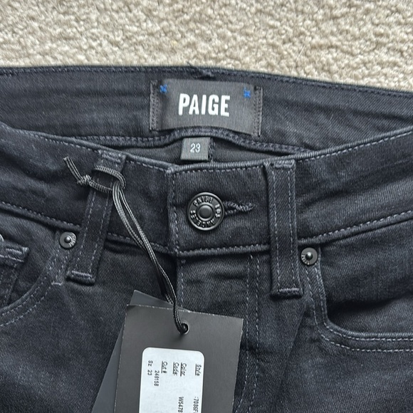 NWT Paige Sloane Modern Low Rise Slim trouser 23 - Picture 3 of 6
